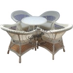 Bộ Bàn Ghế Xòe Caro